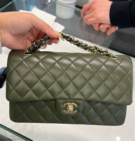 green chanel bag|olive green chanel bag.